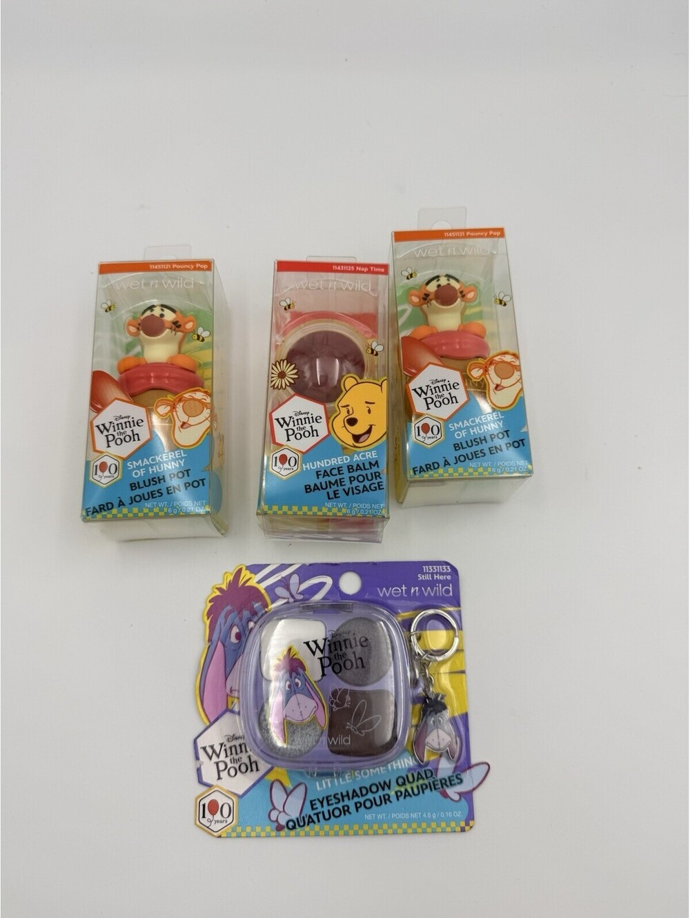 Wet N Wild Winnie The Pooh Collection Face Balm Eyeshadow Blush Lot Of 4